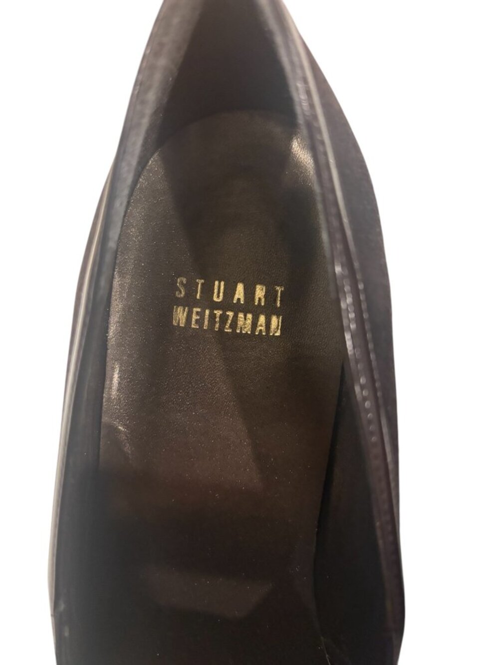 Stuart Weitzman Brown Leather Platform Pumps Heels Womens 7M Classic - Picture 3 of 10